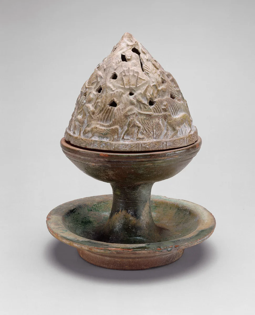 Mountain-Shaped Incense Burner by China, ceramic, -206-9