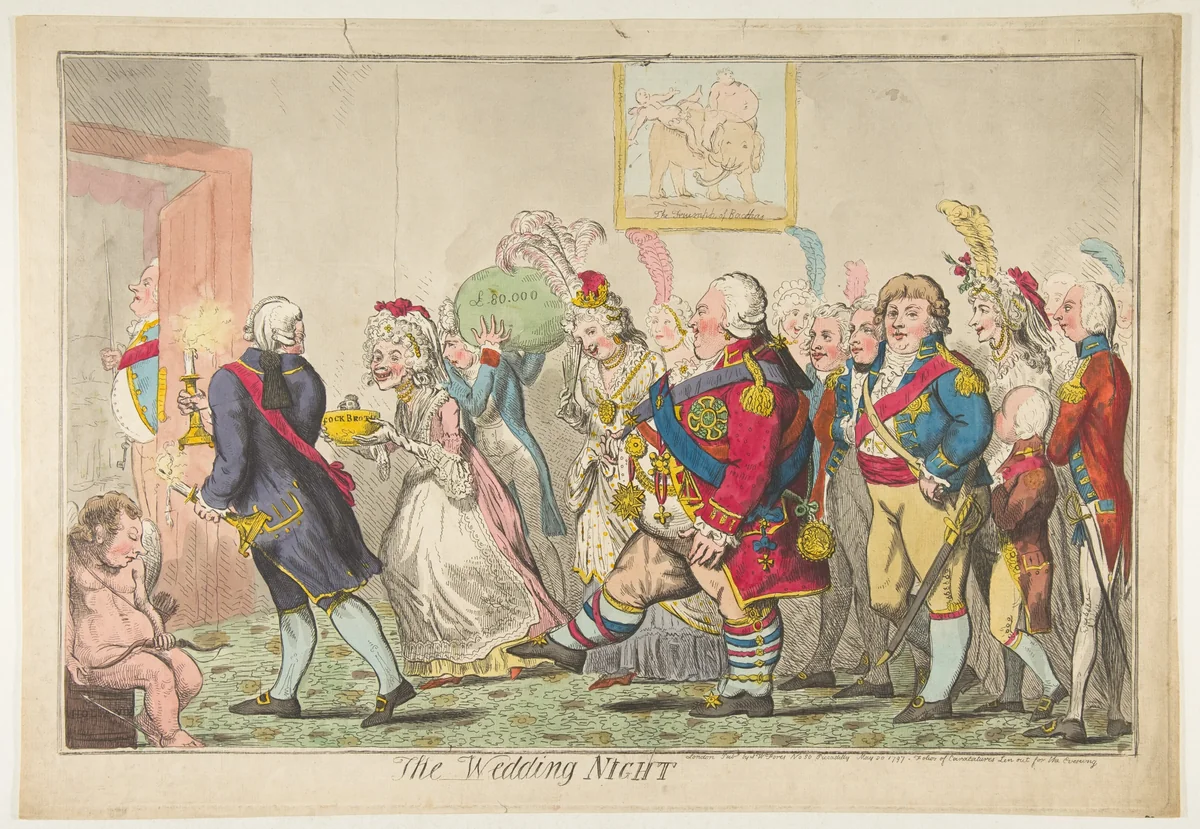 The Wedding Night by Isaac Cruikshank, print, 1797