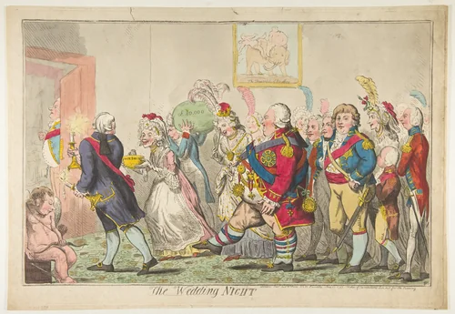 The Wedding Night by Isaac Cruikshank, print, 1797