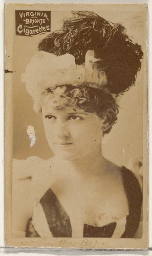 Miss Behr, from the Actors and Actresses series (N45, Type 2) for Virginia Brights Cigarettes by Allen & Ginter, photograph, 1885-1891