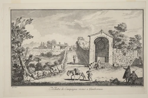 Veduta di Campagna vincino a Gamberaia by Michele Marieschi
Giuseppe Zocchi, print, 1710-1743