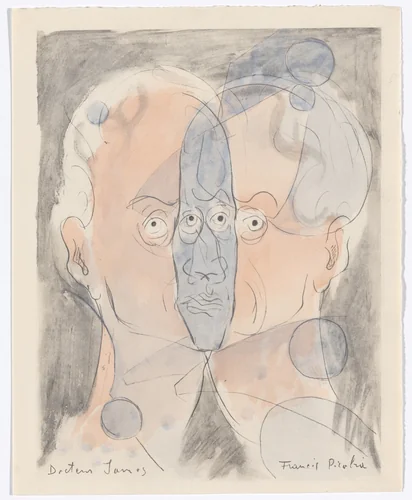 Duplicate of Docteur James (Doctor James) from Le Peseur d'âmes (The Weigher of Souls) by Francis Picabia, illustrated book, 1931