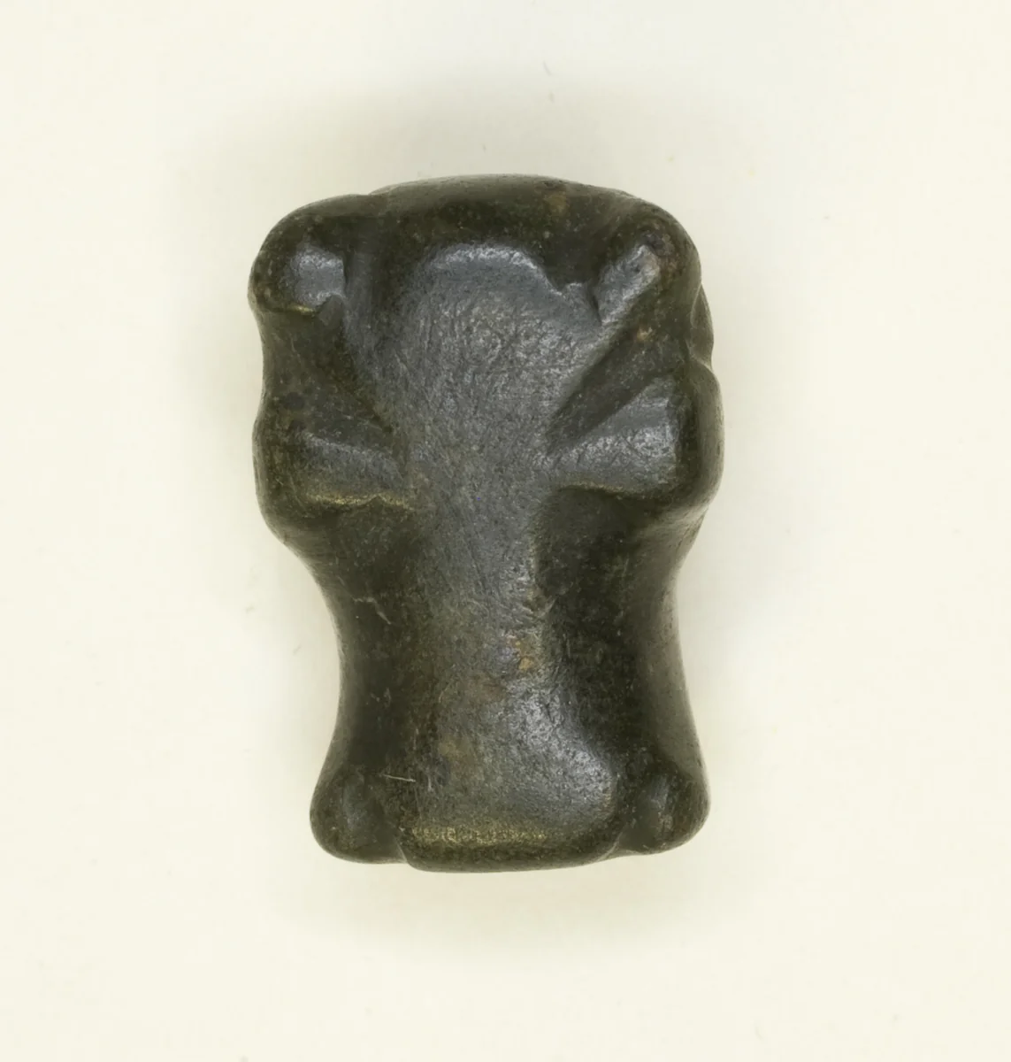 Amulet of a Hippopotamus Head by Egyptian, metalwork, -1985--1773
