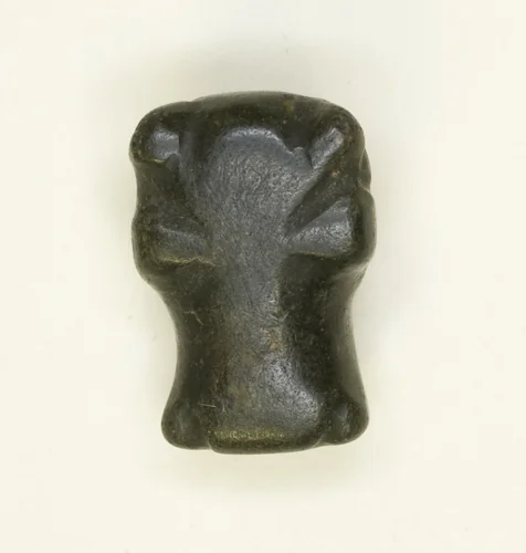 Amulet of a Hippopotamus Head by Egyptian, metalwork, -1985--1773