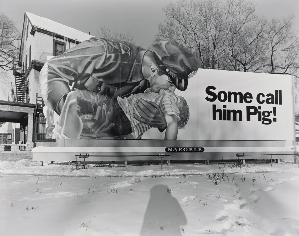 Franklin and Chicago Streets, Minneapolis by Nicholas Nixon, photograph, 1973