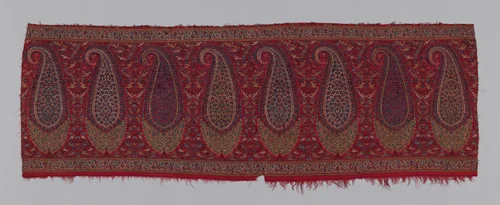 Pallu (Shawl Border) Fragment by Kashmir, textile, 1810-1830