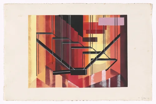 Don Juan, Hell (Don Juan, l’enfer) from Alexandra Exter: Stage Sets (Alexandra Exter: Décors de théâtre) by Alexandra Exter, print, 1929