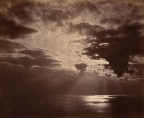 Sunset at Sea by Henry Stuart Wortley, photograph, 1860-1869
