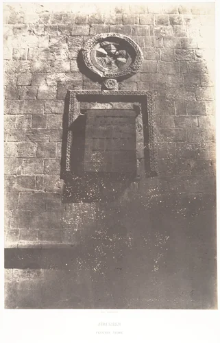 Jérusalem, Fenêtre arabe by Auguste Salzmann, photograph, 1854-1859