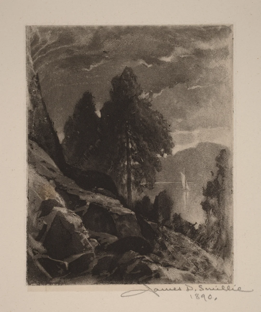 Untitled (Experiment—Wet Aquatint) by James David Smillie, print, 1890