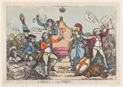A Touch on the Times by Thomas Rowlandson, print, 1788