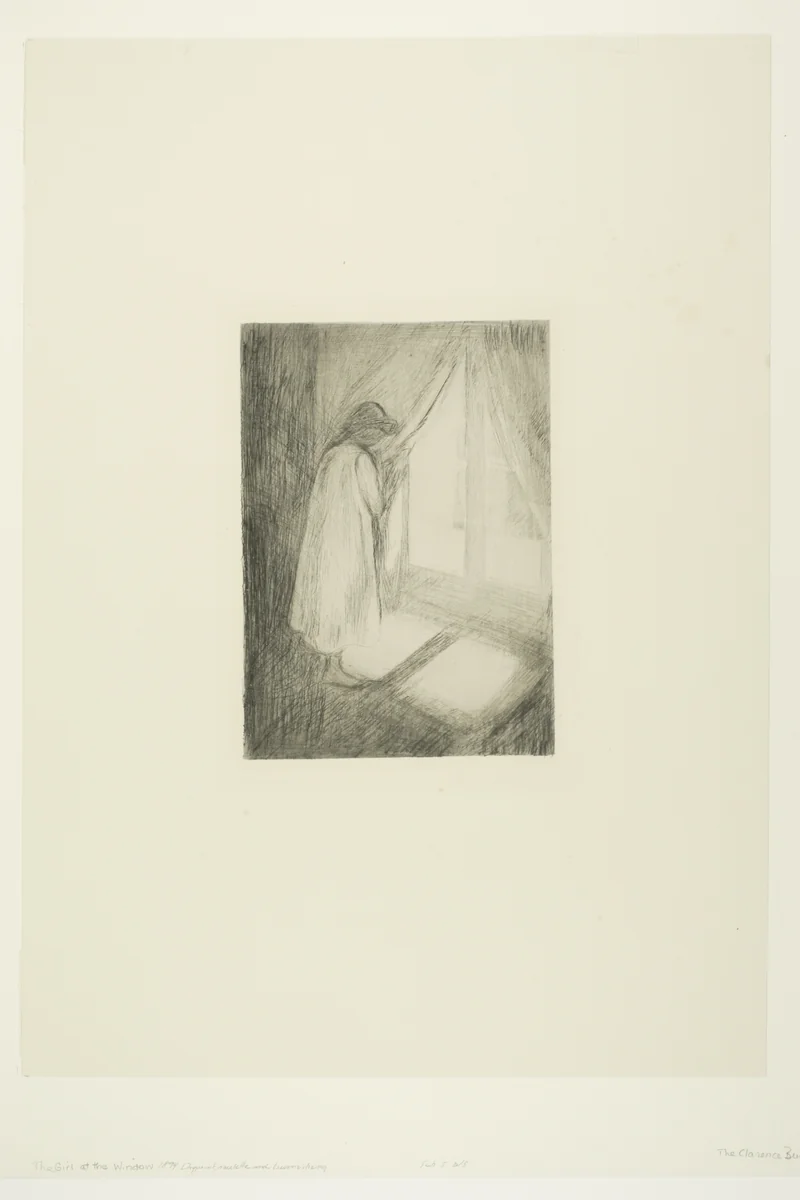 The Girl at the Window by Edvard Munch, print, 1894
