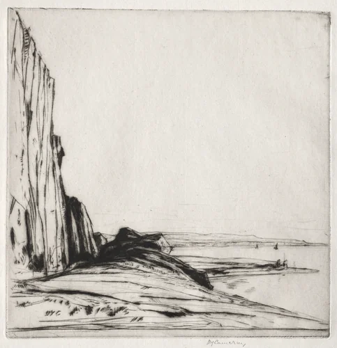 Appin Rocks by David Young Cameron, print, 1913