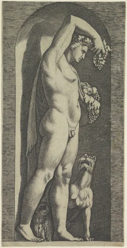Bacchus by Unknown, print, 1498-1532