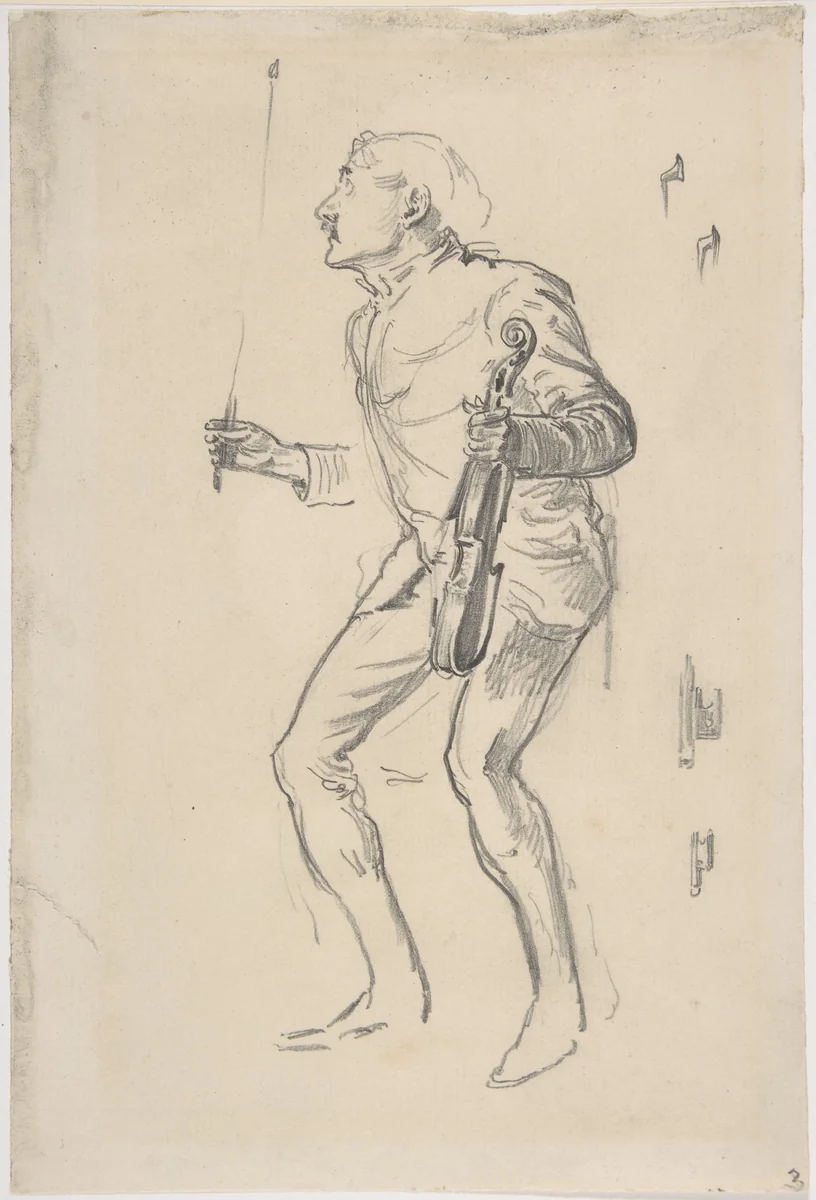 Gecko: study from life by George Du Maurier, drawing, 1850-1900