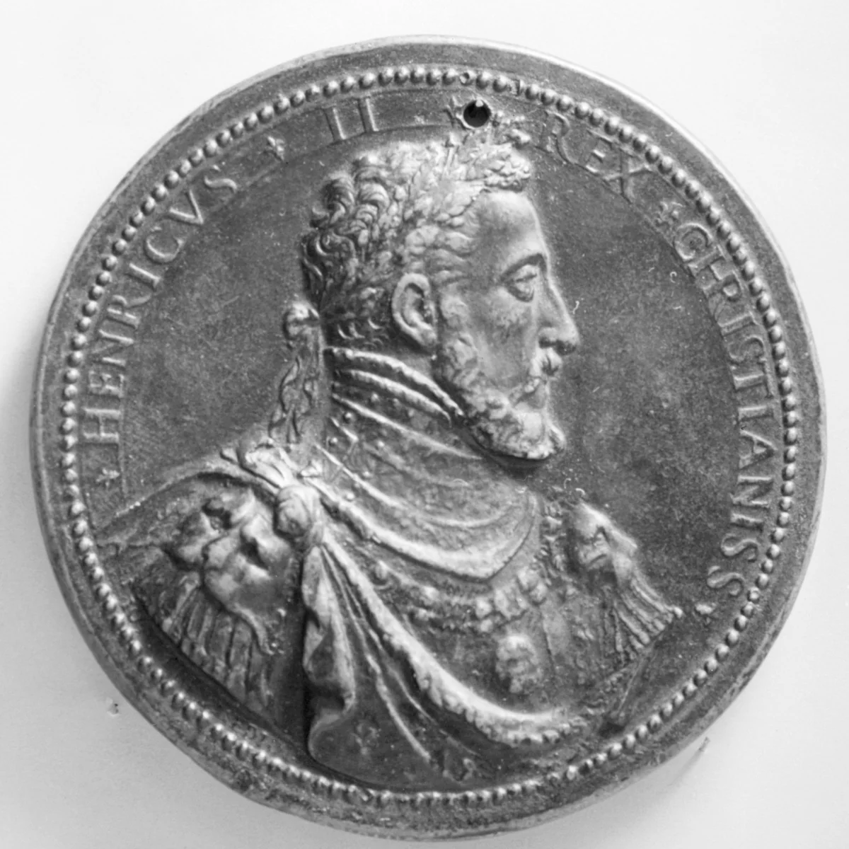 Henry II of France (b. 1519, r. 1547–59), Commemorating the Capture of Calais, 1558 by Giovanni Antonio de' Rossi, metalwork, 1553-1563