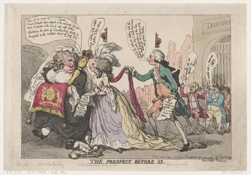 The Prospect Before Us by Thomas Rowlandson, print, 1788