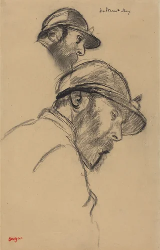 Study of a Jockey (M. de Broutelles) by Edgar Degas, drawing, 1834-1917