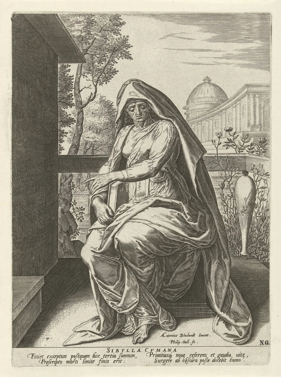 Cimmerische Sibille by Unknown, print, 1575