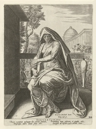 Cimmerische Sibille by Unknown, print, 1575