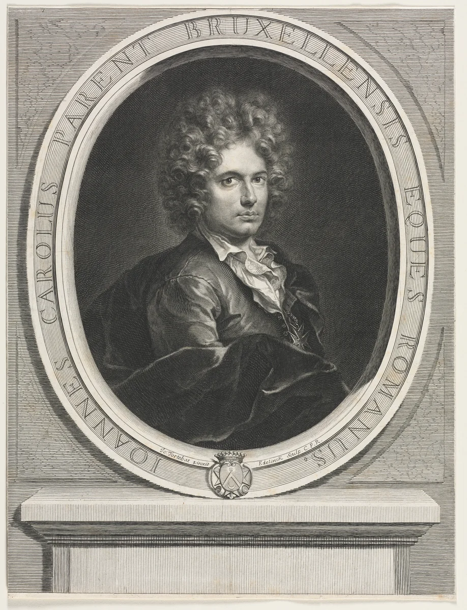 Jean Charles Parent by Gerard Edelinck, print, 1655-1707