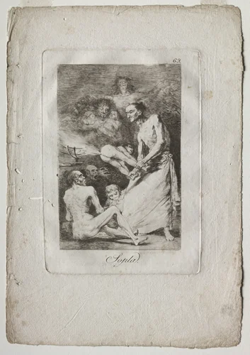 Blow, Plate 69 by Francisco de Goya, print, 1799