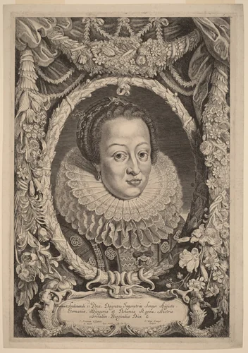 Eleanora, Wife of Ferdinand II by Pieter van Sompel, print, 1600-1643