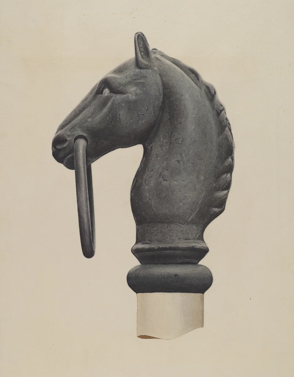 Hitching Post by Albert Ryder, index of american design, 1938