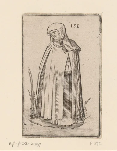 Monnik van de orde der Camaldulenzers by anonymous, print, 1526