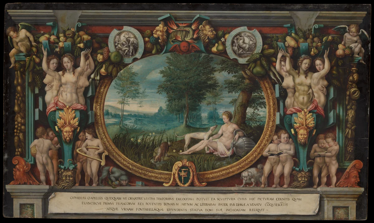 The Nymph of Fontainebleau by French Painter, painting, 1550-1574