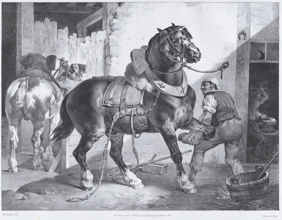 The French Blacksmith by Théodore Gericault, print, 1822