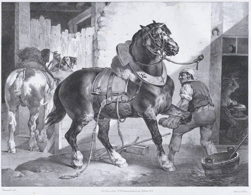 The French Blacksmith by Théodore Gericault, print, 1822