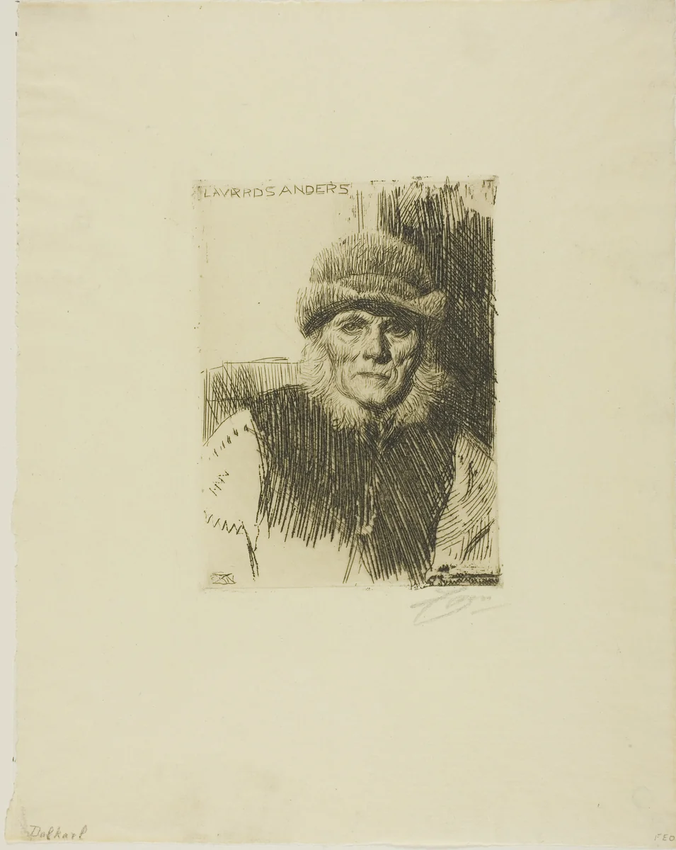Dalecarlian Peasant (Lavards Anders) by Anders Zorn, print, 1919