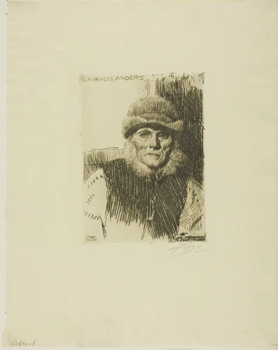 Dalecarlian Peasant (Lavards Anders) by Anders Zorn, print, 1919
