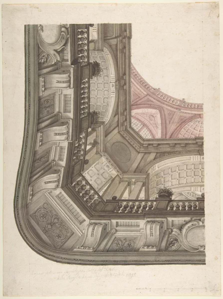 Design for a Ceiling by anonymous, drawing, 1750-1810