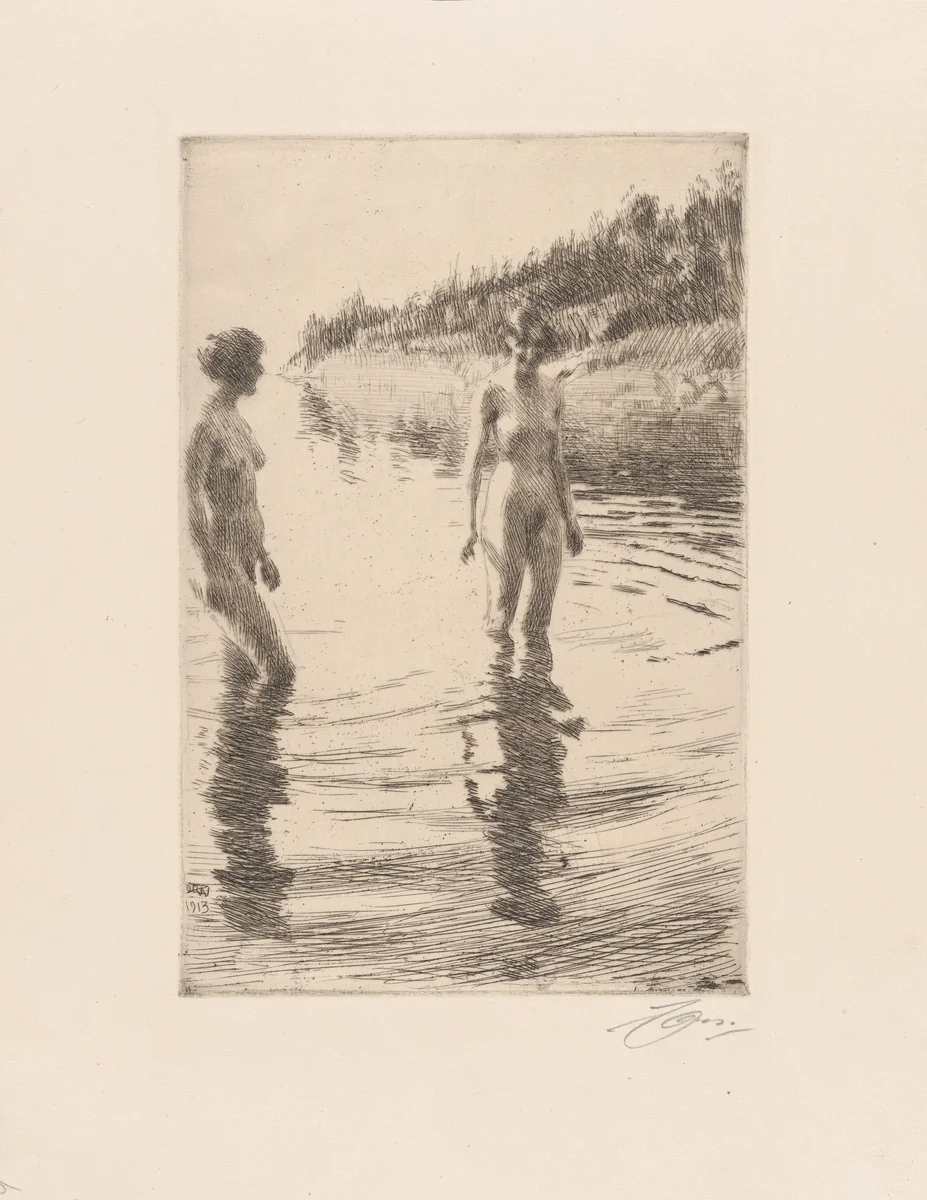 Shallow by Anders Zorn, print, 1913
