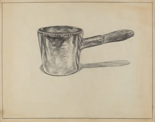 Pewter Dipper by Hyman Pearlman, index of american design, 1935-1942