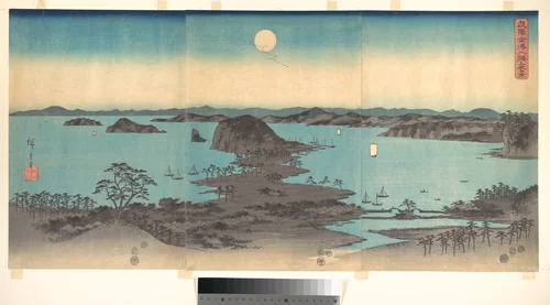 Full Moon at Kanazawa, Province of Musashi by Utagawa Hiroshige (歌川広重), print, 1797-1858