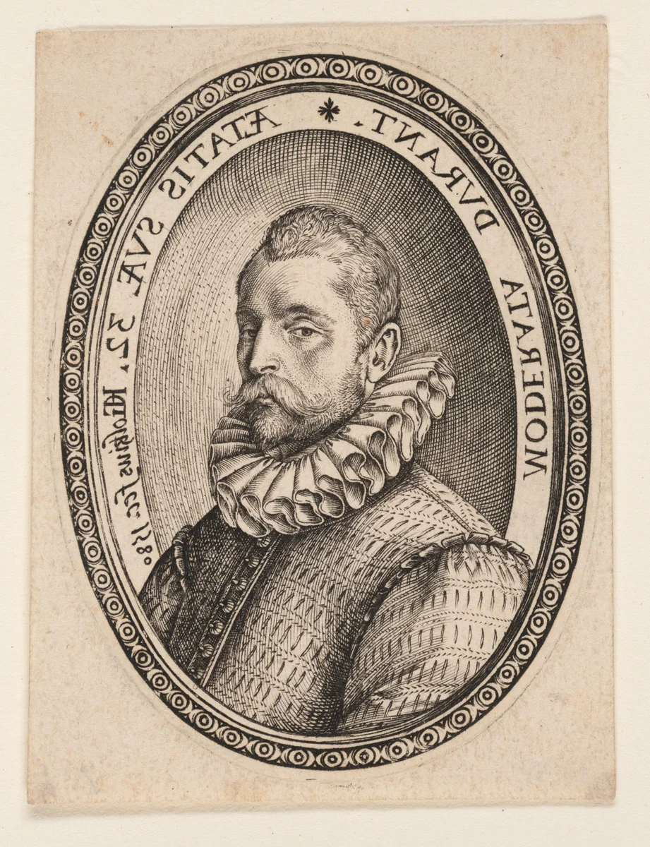 Bust of a Man Facing Left by Hendrick Goltzius, print, 1580
