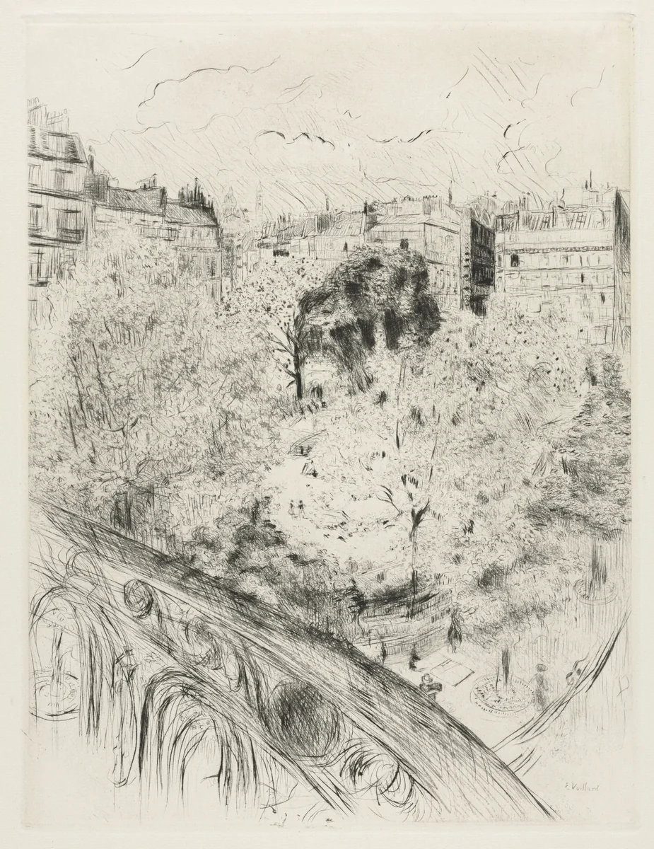 Square Vintimille by Edouard Vuillard, print, 1937