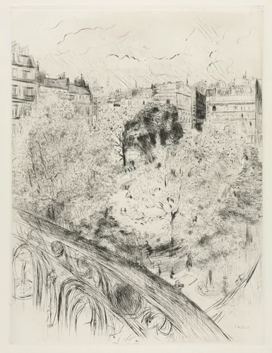 Square Vintimille by Edouard Vuillard, print, 1937