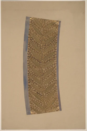 Study for a Border Design by Charles Sprague Pearce, drawing, 1890-1897