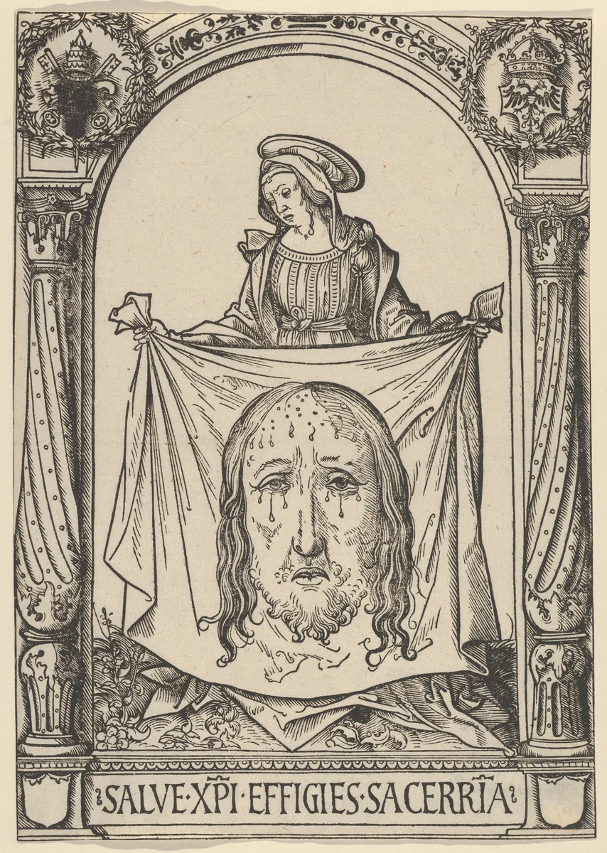 The Sudarium of Saint Veronica by Hans Burgkmair, print, 1500-1515