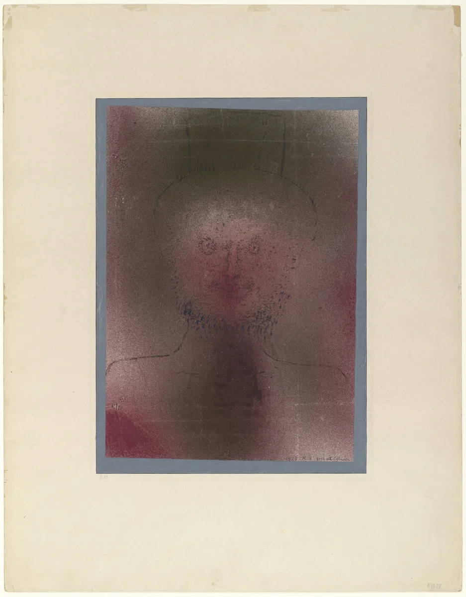 Man with a Top Hat (Herr mit Cylinder) by Paul Klee, drawing, 1925