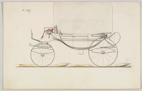 Landau #607 by Brewster & Co., drawing, 1850-1900