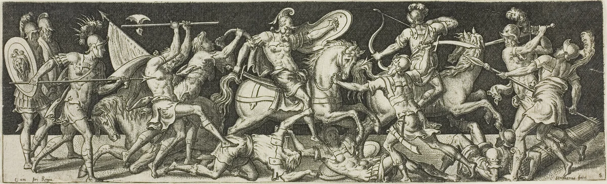 Combats and Triumphs by Etienne Delaune, print, 1538-1583