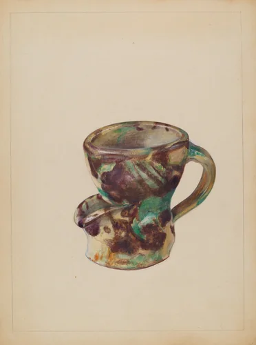Shaving Mug by Mina Lowry, index of american design, 1936