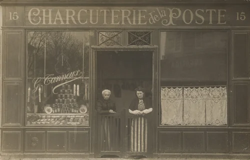 Charcuterie de la poste, G. Tanneux, 15, rue Saint Hilaire, Saint-Maur-des-Fossés by Unidentified Photographer, photograph, 1913