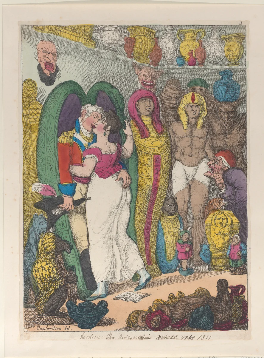 Modern Antiques by Thomas Rowlandson, print, 1806-1816
