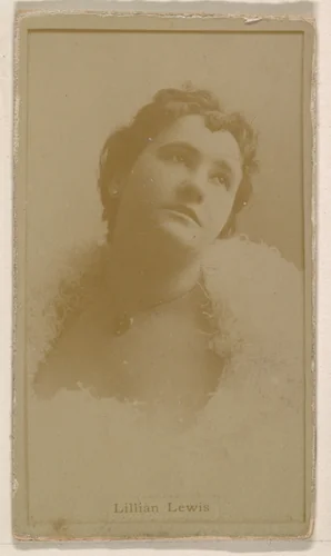 Lillian Lewis, from the Actresses series (N245) issued by Kinney Brothers to promote Sweet Caporal Cigarettes by Kinney Brothers Tobacco Company, photograph, 1890